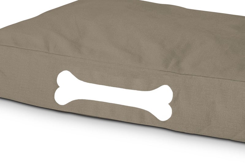 Fatboy Doggielounge Canvas Dog Bed (Small) | Sturdy & durable | Tear- and wear-resistant | Designed for indoor use | Easy to clean | Soft Canvas with Expanded Polystyrene | 60 x 80 x 15 cm - Taupe Grey - Image 2